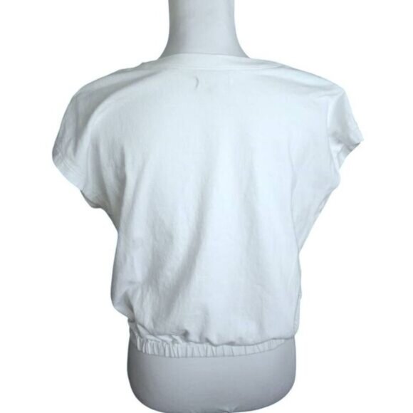 MADEWELL CROP WHITE T-SHIRT SZ. M EUC. - Picture 3 of 5